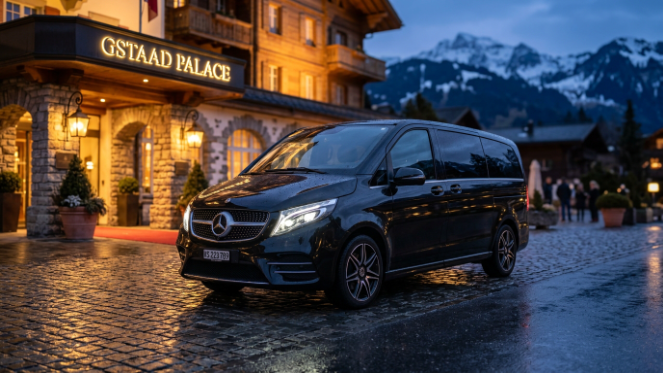 Mercedes V-Class VIP van Geneva Switzerland Swiss Geneva Limo