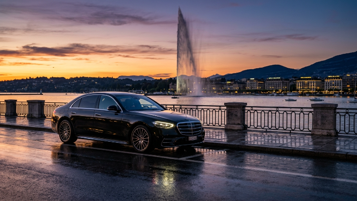 “Luxury limousine and chauffeur service Geneva Switzerland by Swiss Geneva Limo”