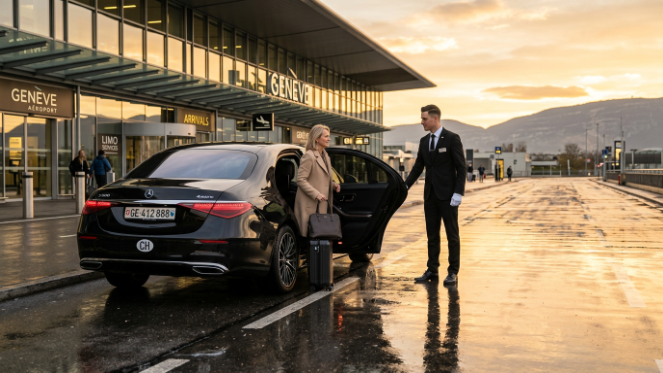 VIP Geneva airport transfer with luxury vehicle